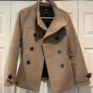 H&M Tan Pea Coat